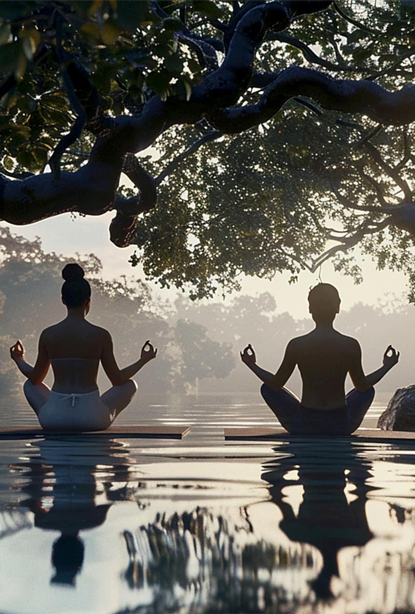 blissful-yoga-practitioners-serene-nature-setti